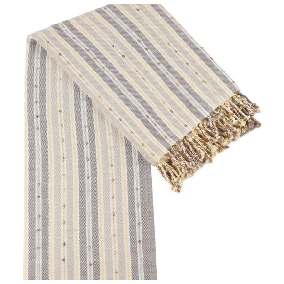 Sand Free Bohemian Beige Turkish Towels - 100% Cotton Boho Beach Bath Towel - Picture 4 of 8